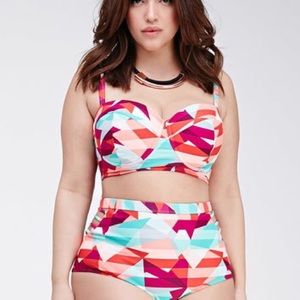 F21 Plus underwire high-waisted bikini